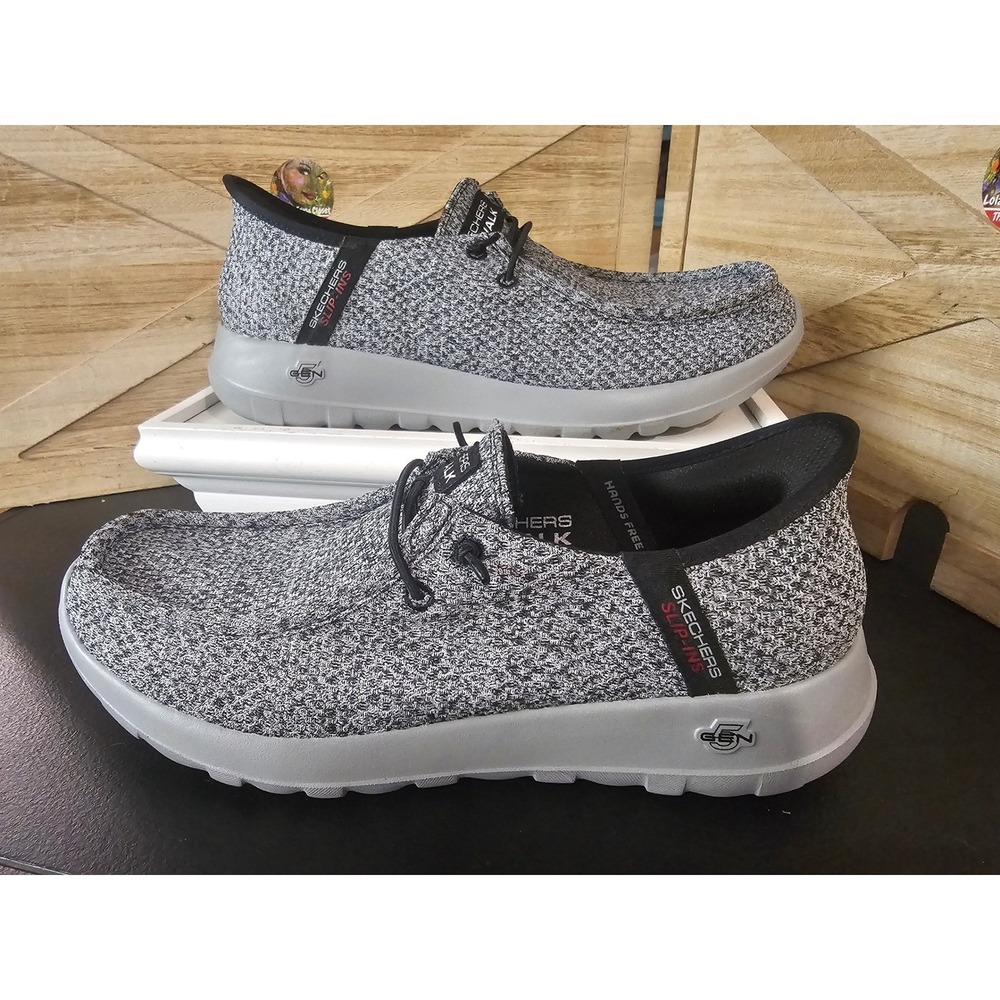 Skechers Shoes Mens 8 Gray Go Walk Anywhere Hands Free Slip-ins Gen5 216285 #633